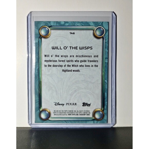 Will O' The Wisps 2025 Topps Disney Wonder #146 Diamond Card Brave - Picture 2 of 6